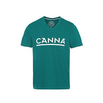 T-shirt CANNA vert L'ORIGINAL à col V - JUNIOR