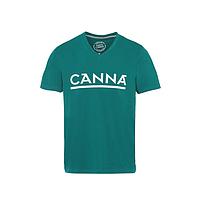 T-shirt CANNA vert L'ORIGINAL à col V - JUNIOR