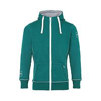 The ORIGINAL CANNA green zipped hoodie JUNIOR